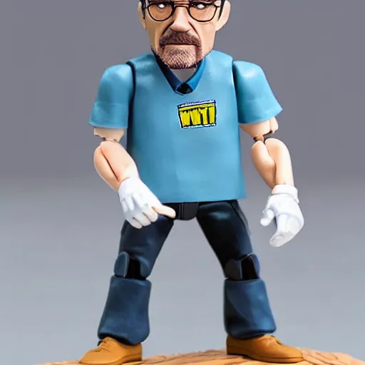 Image similar to billy crystal cosplay walter white, stop motion vinyl action figure, plastic, toy, butcher billy style