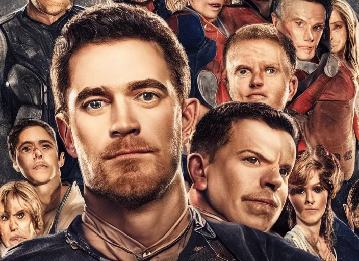 Image similar to portrait of the homelander from Amazon prime series The Boys