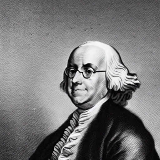 Image similar to photo of benjamin franklin at the met gala