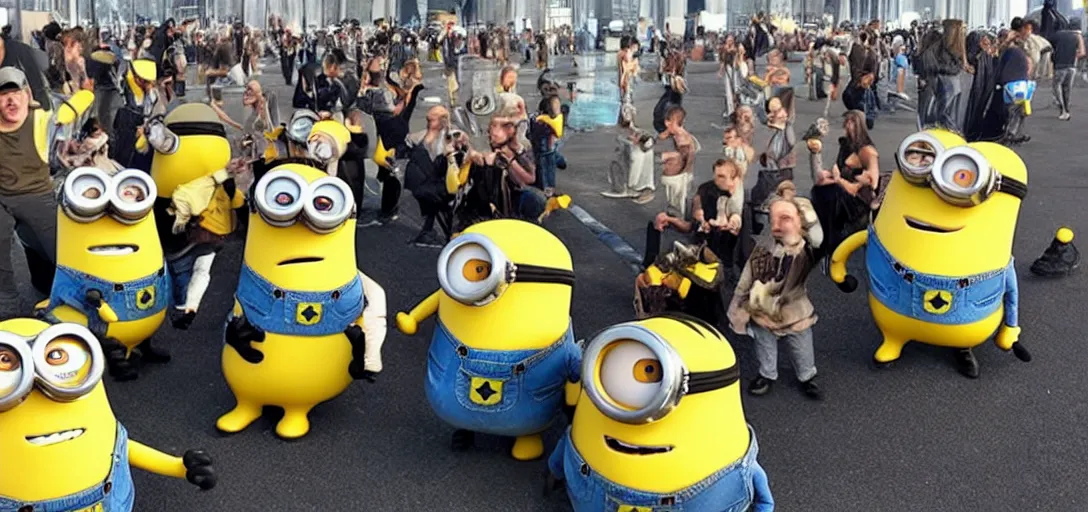 Prompt: minions in star wars