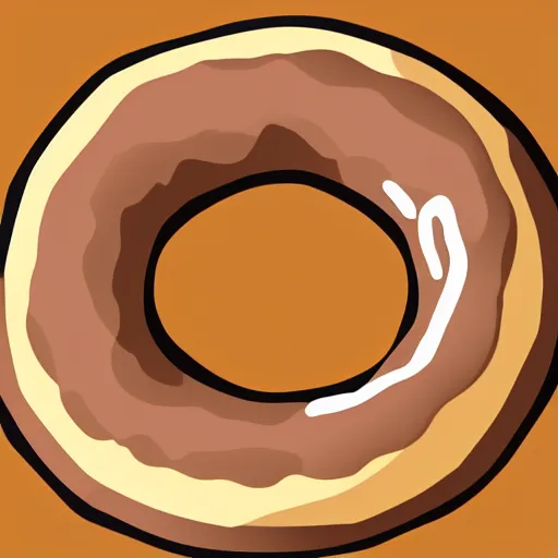 Prompt: a png transparent image of a donut, detailled, 4 k, in - frame, flat drawing