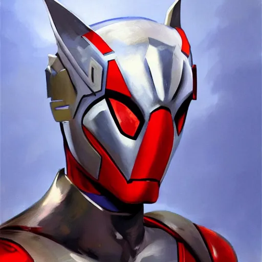 Image similar to greg manchess portrait painting of armored spiderman ultraman grey fox from metal gear cyborg gay japanese - american hybrid as overwatch character, medium shot, asymmetrical, profile picture, organic painting, sunny day, matte painting, bold shapes, hard edges, street art, trending on artstation, by huang guangjian and ail elvgren and sachin teng