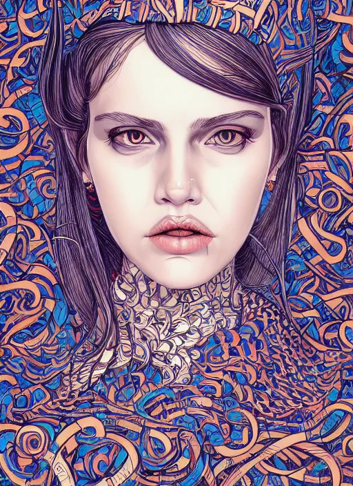 Image similar to girl venizian, extremely detailed, sharp focus, portrait, smooth, digital illustration, by james jean, by eliza ivanovo