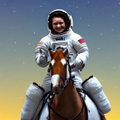 Prompt: an astronaut riding a horse in a photorealistic style