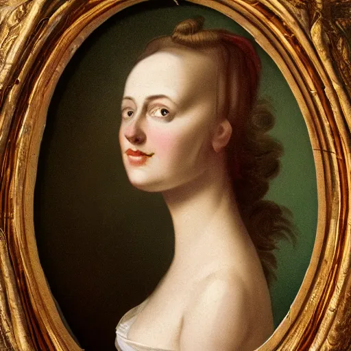 Prompt: portrait of the ideal woman in the year 1789, 4k restoration