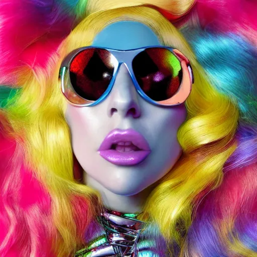 Image similar to lady gaga artpop act 2 album cover shot by nick knight, full body, artpop, jeff koons, canon, highly realistic. high resolution. highly detailed. dramatic. 8 k. 4 k.