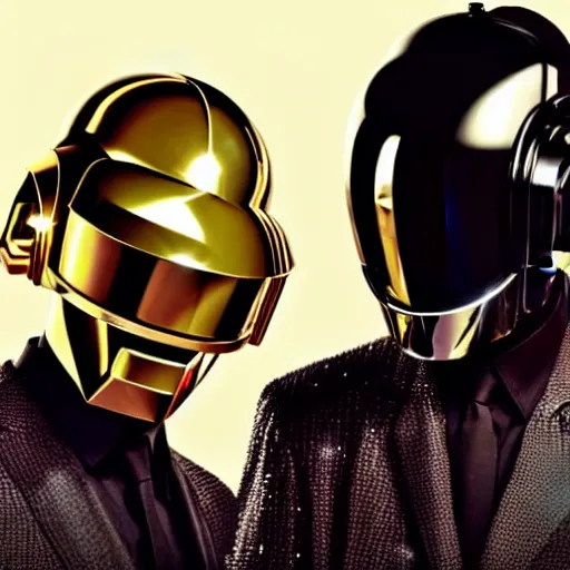 Prompt: daft punk in medieval age, photorealistic, good lighting, portrait shot