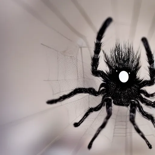 Image similar to hairy spider coming through the screen