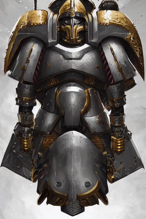 Image similar to armor portrait heros warhammer 4 0 k horus heresy fanart - the primarchs emperor by johannes helgeson animated with vfx concept artist & illustrator global illumination ray tracing hdr fanart arstation zbrush central hardmesh 8 k octane renderer comics stylized