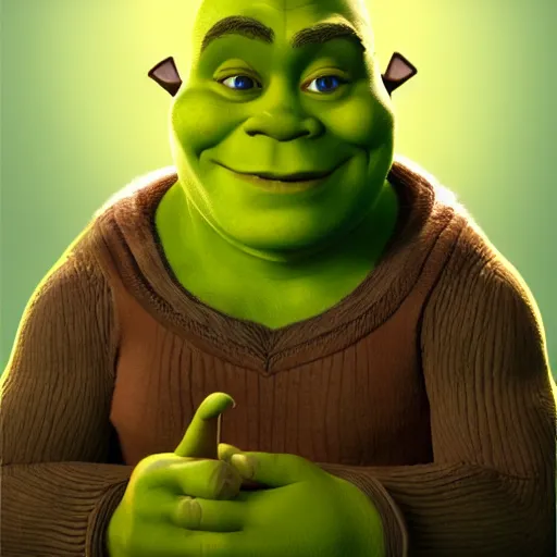 Image similar to shrek as ate!!!!!!, golden ratio!!!!!, centered, trending on artstation, 8 k quality, cgsociety contest winner, artstation hd, artstation hq, luminous lighting