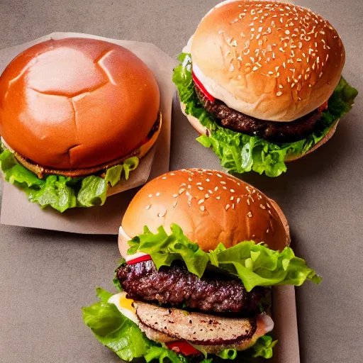 Prompt: sexy burger , 8k , mega high quality , professional food photography , award winning photo , foodporn