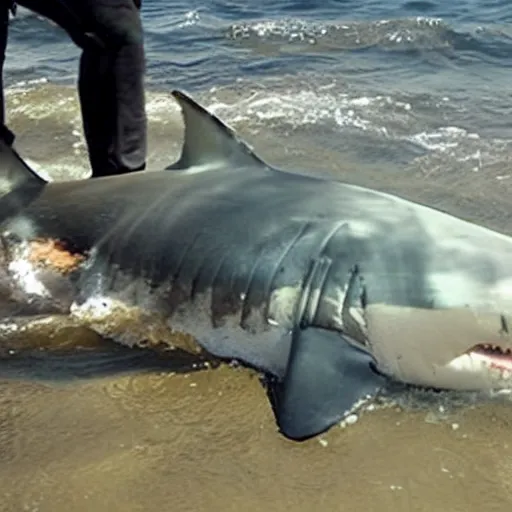 Image similar to great white shark involved in trafficking illegal items from colombia