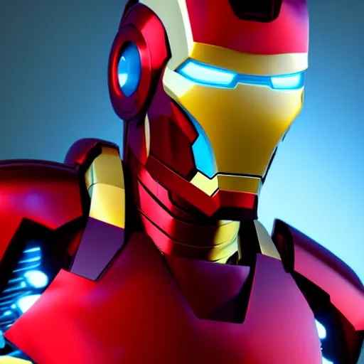 Prompt: still photo of futuristic alien cyberpunk iron man, highly detailed, photorealistic portrait, bright studio setting, studio lighting, crisp quality and light reflections, unreal engine 5 quality render