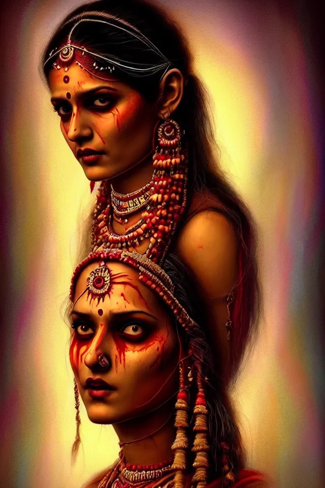 Prompt: epic professional digital art of beautiful indian 🧟♀👰♀, ambient lighting, painted, impressive, leesha hannigan, wayne haag, reyna rochin, ignacio rios, mark ryden, van herpen, best on artstation, cgsociety, wlop, pixiv, stunning, gorgeous, much wow, cinematic, masterpiece