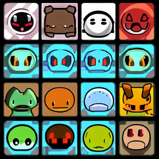 Image similar to binding of isaac pokemno game icon