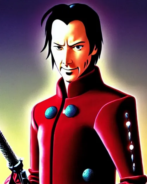 Image similar to keanu reeves as vash the stampede