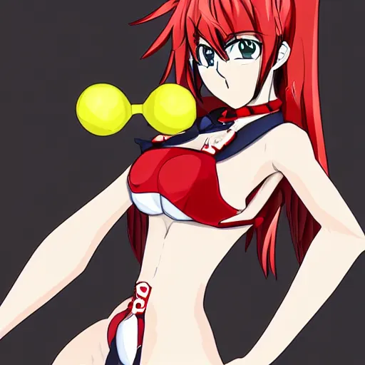 Prompt: drake in the style of high school dxd