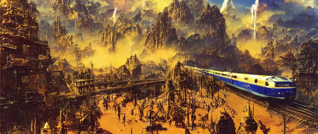 Image similar to 🚊 🌈 🎍 🎟 💥 😰, Bruce Pennington