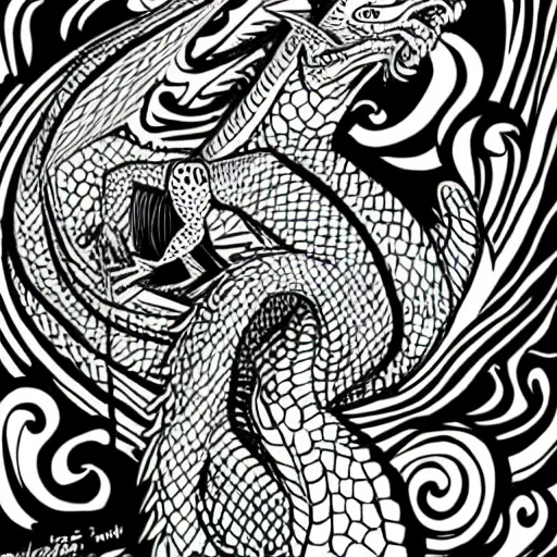 Image similar to mcbess illustration of a dragon, colorful!!!!!!!!!!!!!!!!