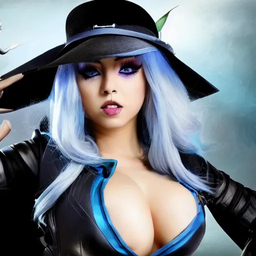 Prompt: hot picture of ashe from league of legends