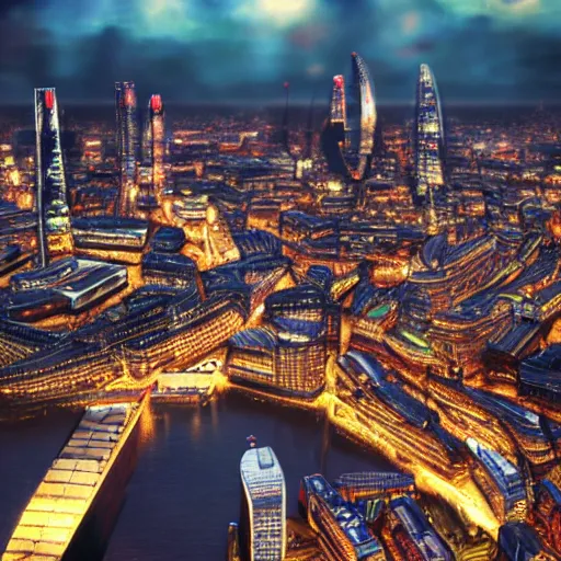 Prompt: london skyline, artstation, deviantart, highly detailed,, kanji, visual novel, calming