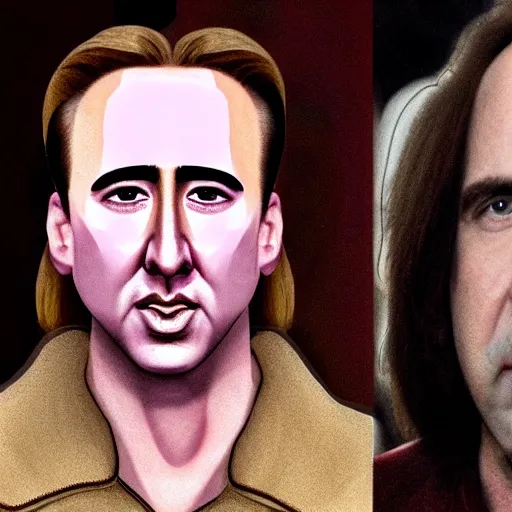 Prompt: A room full of people who look like Nicolas Cage