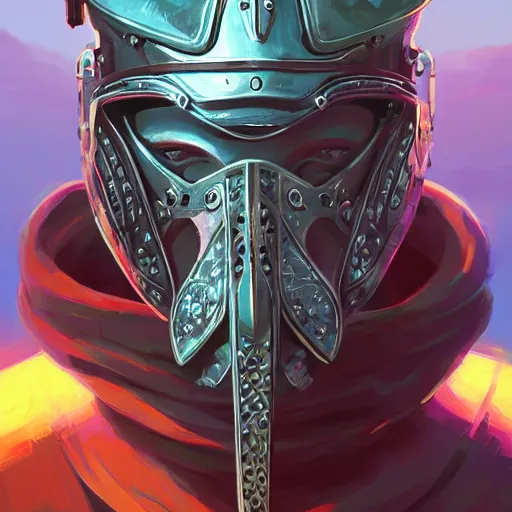 Image similar to cyberpunk viking helmet mask warrior goddess robot ninja fantasy, art gta 5 cover, official fanart behance hd artstation by jesper ejsing, by rhads, makoto shinkai and lois van baarle, ilya kuvshinov, ossdraws