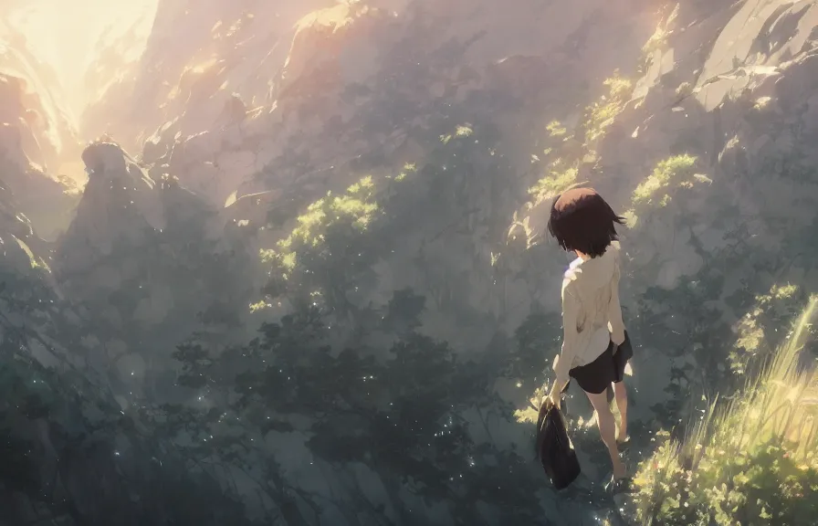 Image similar to makoto shinkai concept art of the nodule dimension, key visual, ambient lighting, highly detailed, digital painting, artstation, concept art, sharp focus, by makoto shinkai and akihiko yoshida and hidari and wlop and greg rutkowski