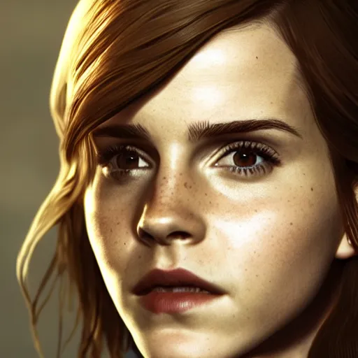 Prompt: a highly detailed matte portrait of emma watson as black widow, spy novel by tom clancy, unreal engine, volumetric lighting, exquisite detail, 8 k, art by greg rutkowski and alphonse mucha