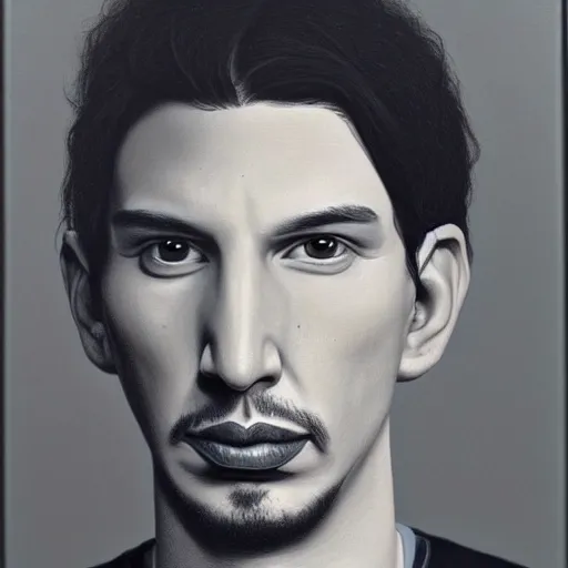 Image similar to portrait of adam driver by mark ryden