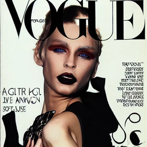 Prompt: Vogue magazine featuring cover-star Richard \'Lowtax\' Kyanka, founder of Something Awful