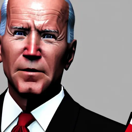 Image similar to joe biden in hitman, joe biden in the video game hitman, gameplay screenshot, close up, 3 d rendering. unreal engine. amazing likeness. very detailed.