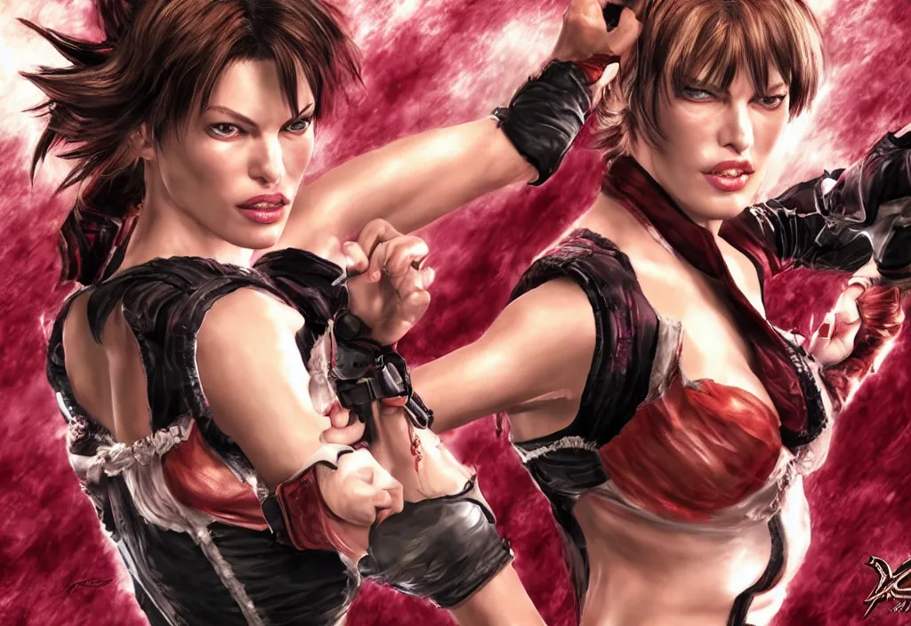 Prompt: potrait of Mila Jovovich in Tekken style