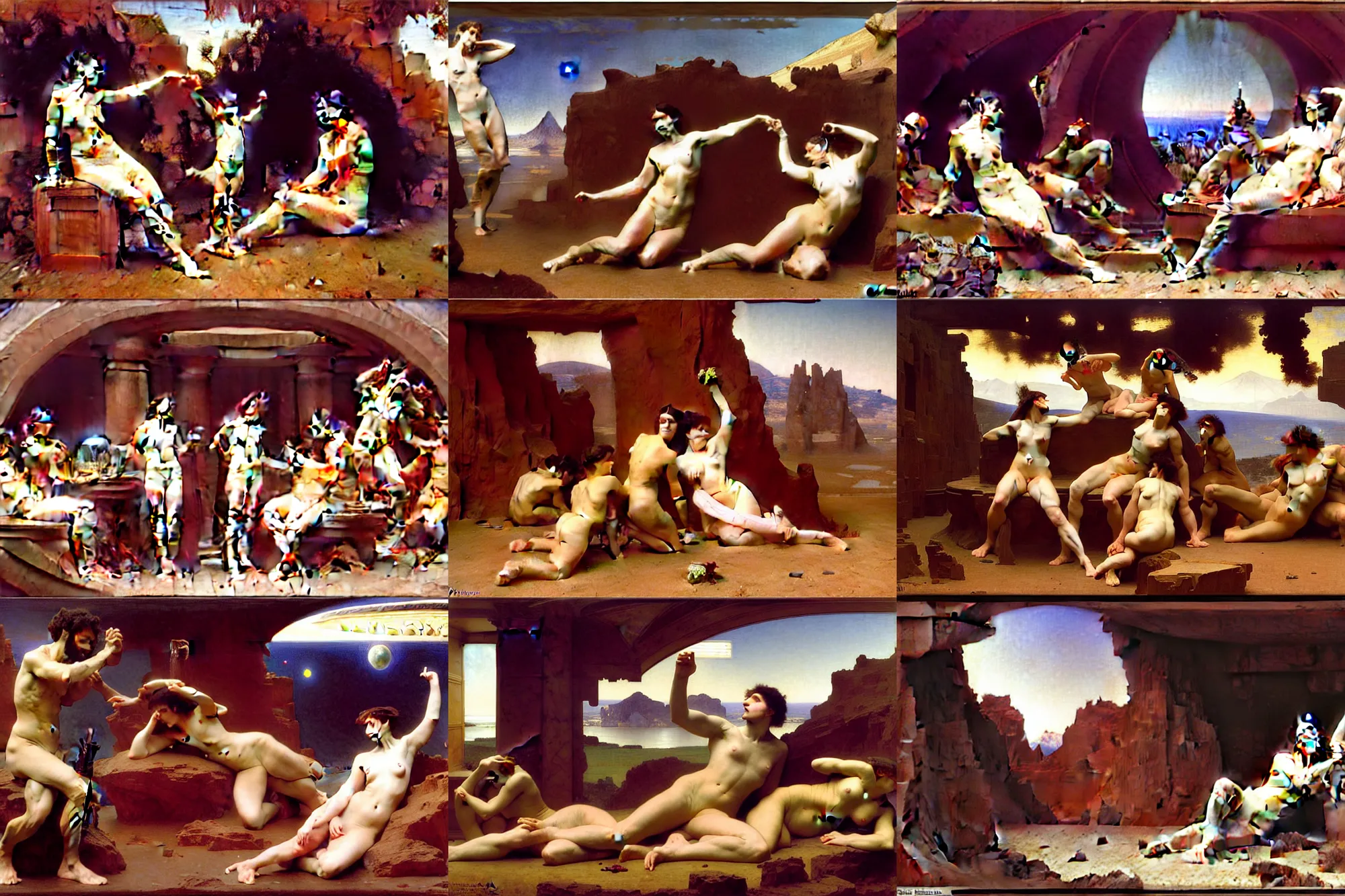 Prompt: asimov mars habitat by william - adolphe bouguereau, elizabeth jane gardner, alexandre cabanel, jean auguste dominique ingres, tony robert - fleury, john william waterhouse, francois - edouard picot, gustave courbet