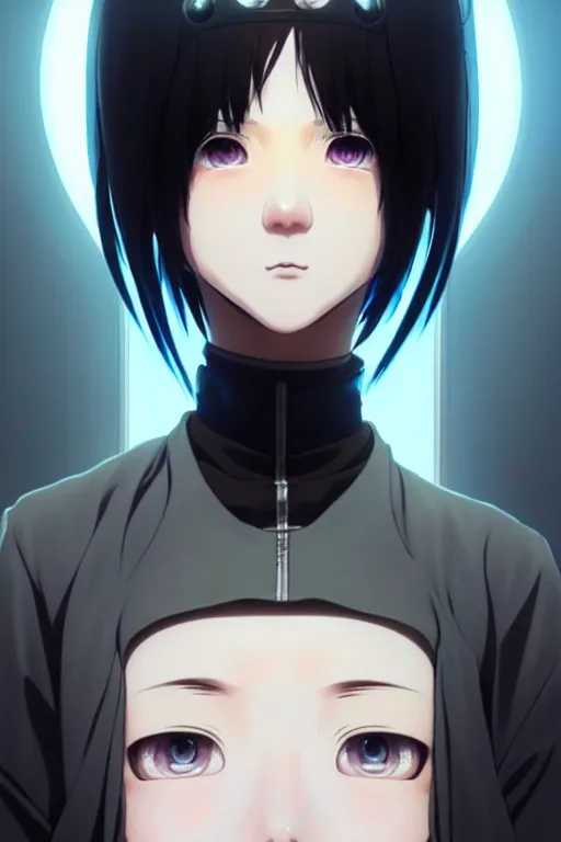 Prompt: portrait Anime cyborg girl in nun clothes, holy church, cute-fine-face, white-hair pretty face, realistic shaded Perfect face, fine details. Anime. realistic shaded lighting by Ilya Kuvshinov katsuhiro otomo ghost-in-the-shell, magali villeneuve, artgerm, rutkowski, WLOP Jeremy Lipkin and Giuseppe Dangelico Pino and Michael Garmash and Rob Rey