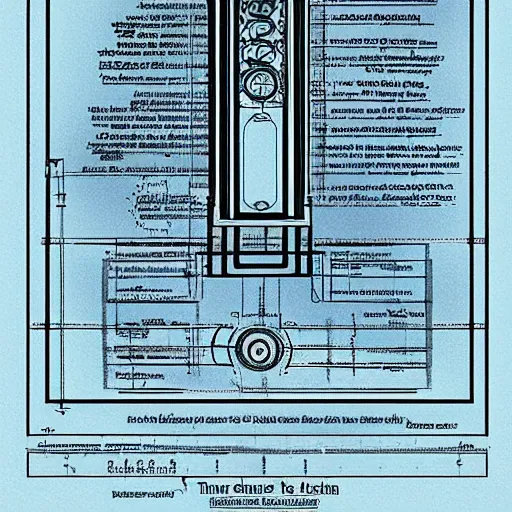 Image similar to blueprint of a time machine