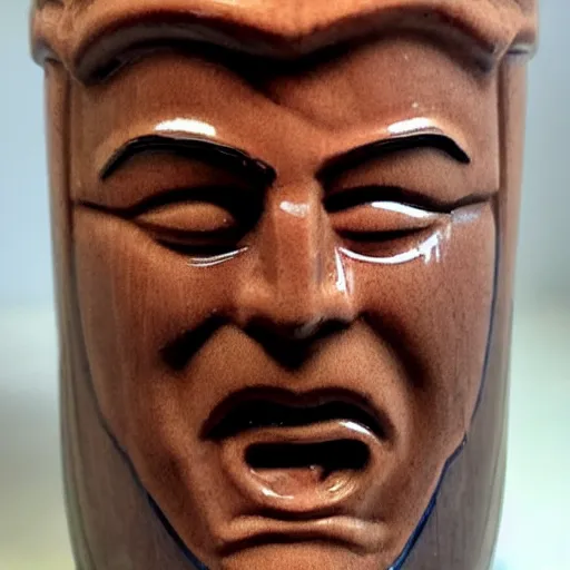 Prompt: Tiki mug with Elon Musk\'s face