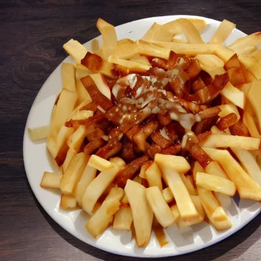 Image similar to a poutine with full of canadian cash inside