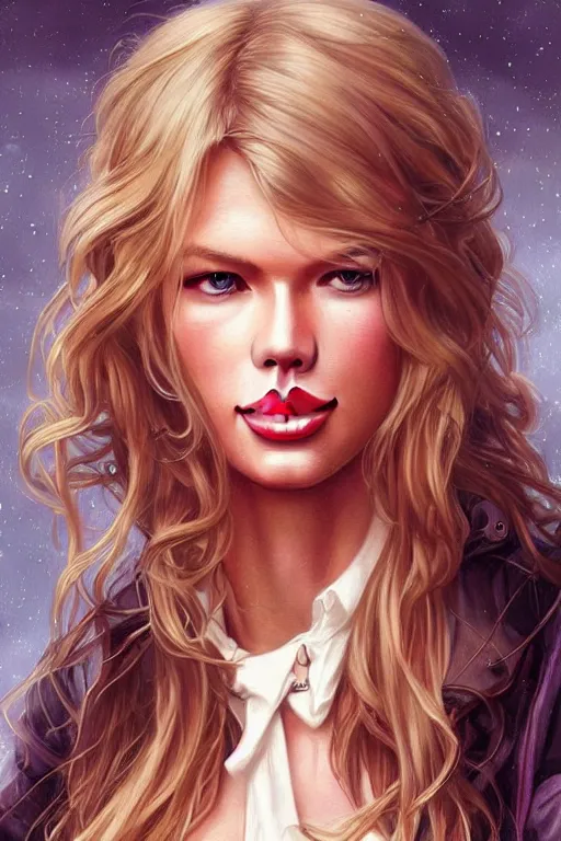 Prompt: a mix between claudia schiffer and taylor swift and britney spears and denise richards in wild things as a schoolgirl, fantasy, intricate, elegant, highly detailed, digital painting, artstation, concept art, matte, sharp focus, illustration, art by artgerm and greg rutkowski and alphonse mucha