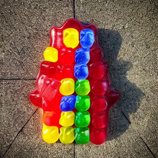 Image similar to gravestone made of gummy bear