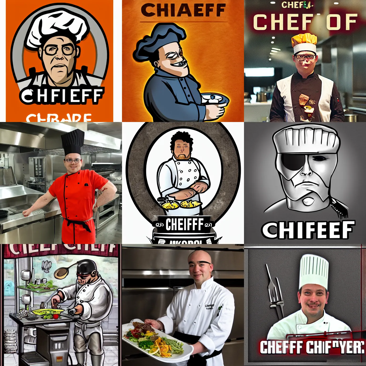 Prompt: chef cyborg