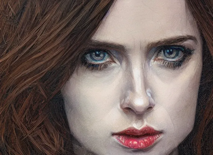 Image similar to a highly detailed beautiful portrait of jessica jones, james gurney, james jean