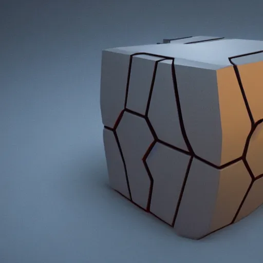Image similar to 3 d representation of a tesseract, unreal engine, rtx raytracing, hyperrealistic