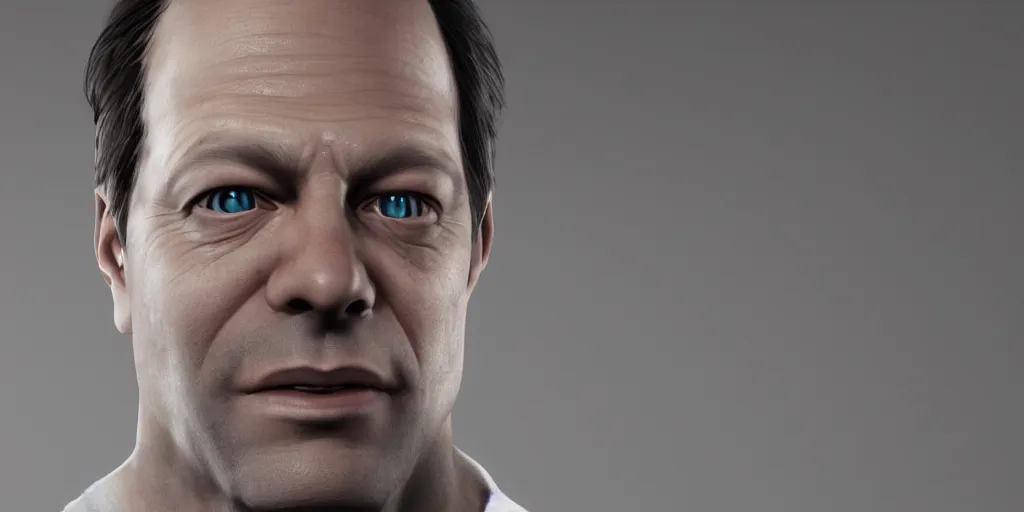 Image similar to phil spencer, head of microsoft, was friends with x - box, portrait, focus on the face, unreal engine rendered, avito, 4 k,