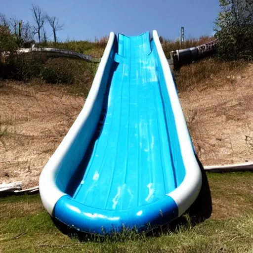 Image similar to abanded water slide