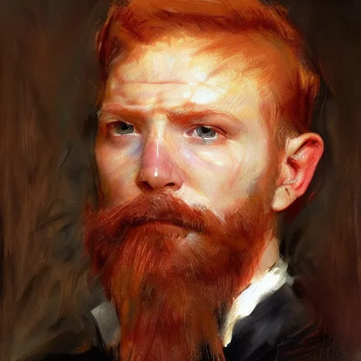 Prompt: highly detailed portrait of a ginger mans face who has spaghetti bolognese all over his head artstation, 8 k, sfx, john singer sargent.