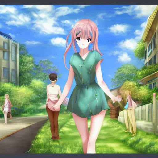 Prompt: visual novel everlasting summer by sovietgame