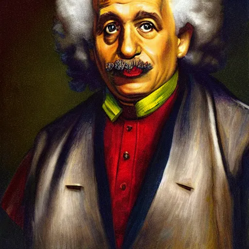 Prompt: venezuelan einstein portrait