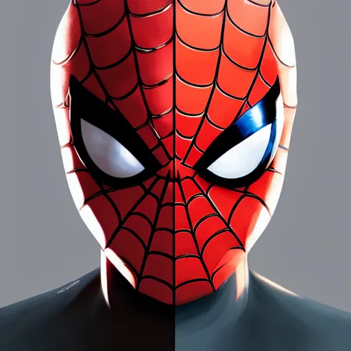 Image similar to face icon stylized minimalist spider - man, loftis, cory behance hd by jesper ejsing, by rhads, makoto shinkai and lois van baarle, ilya kuvshinov, rossdraws global illumination