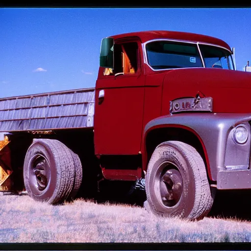 Image similar to photo, wyoming, truck, kodak ektachrome 1 2 0,